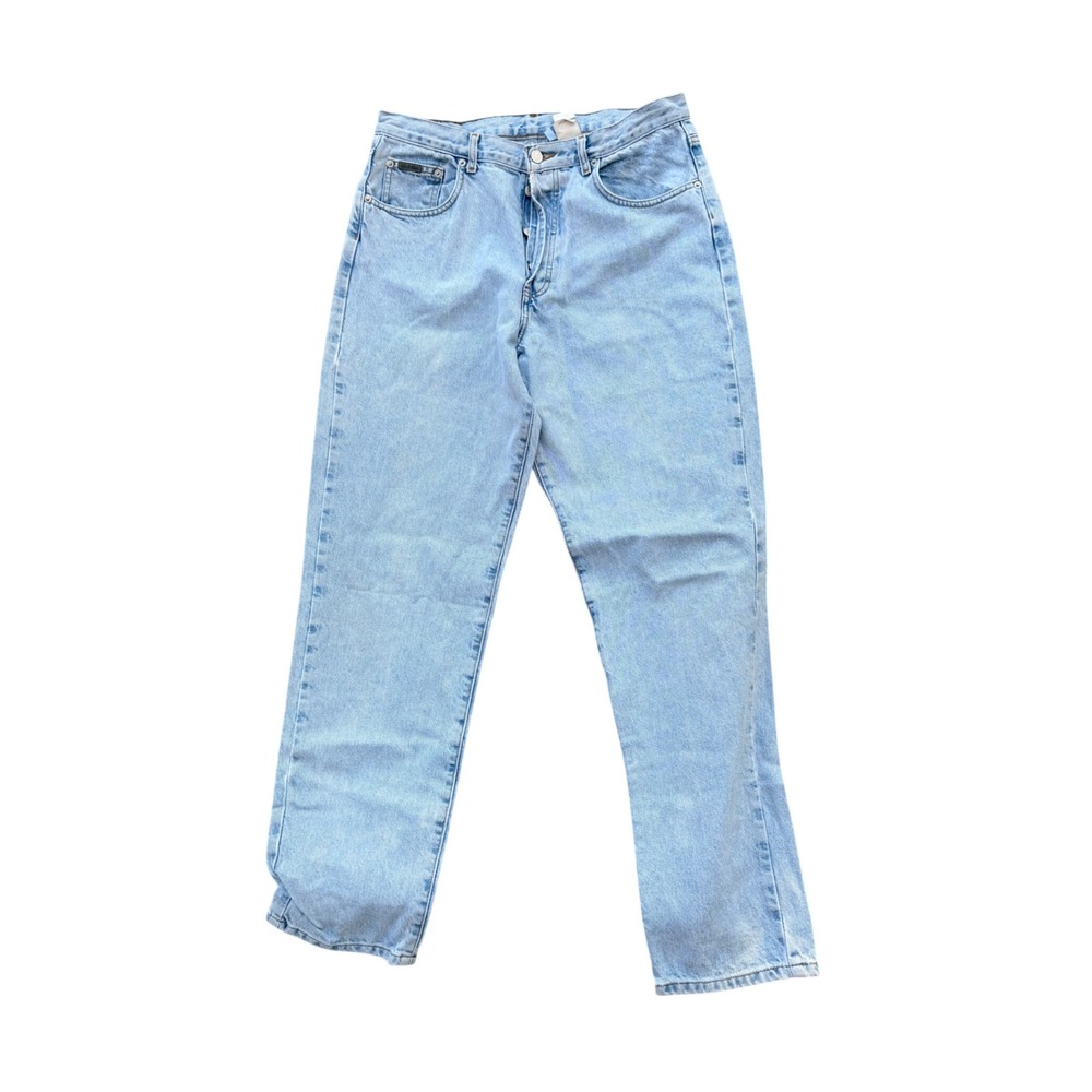 Calvin Klein Jeans Light Wash Straight Leg Denim Pants‎ Size 13 Vintage Blue
